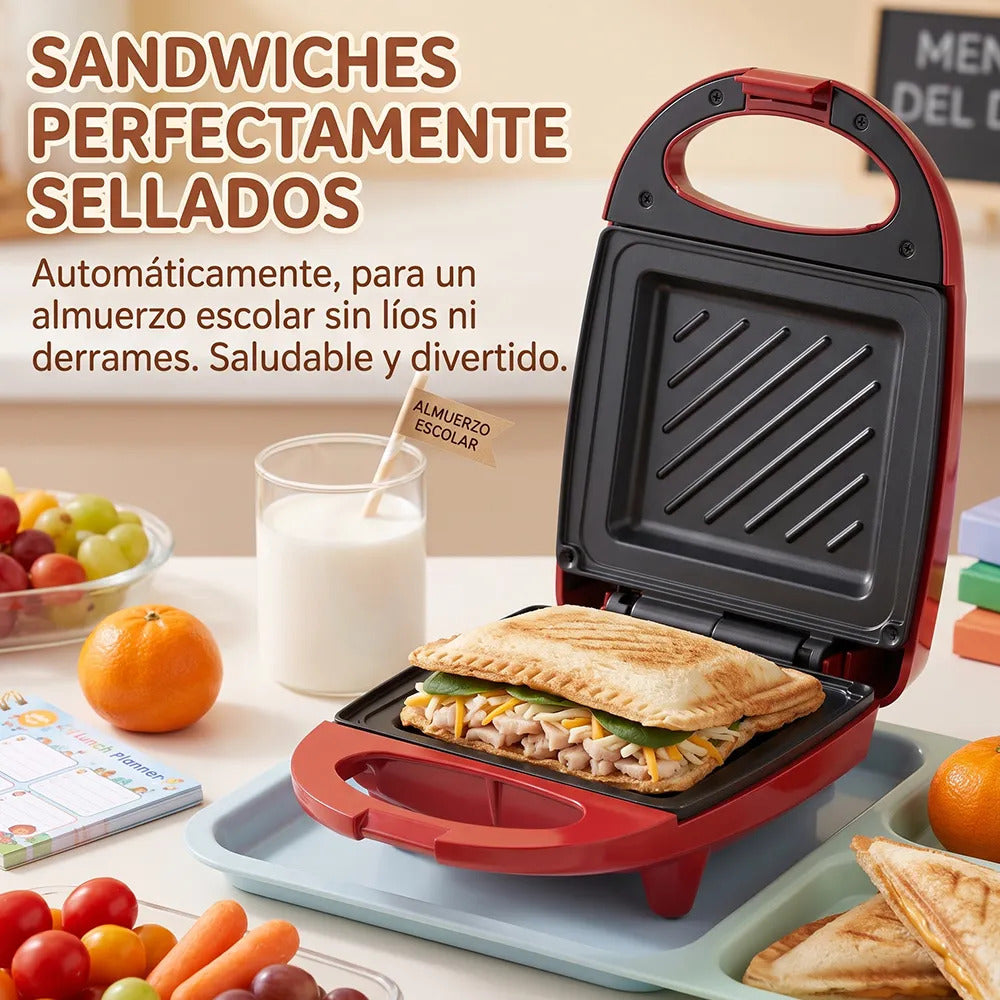 Sandwichera Eléctrica Tipo Prensa