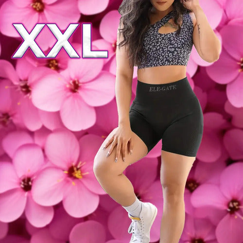 Short Faja Para Mujer De Talle Alto Que Levanta Glúteos Negro Xxl