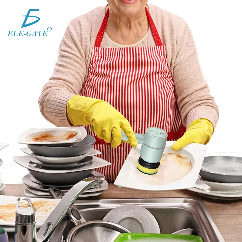 Cepillo De Limpieza Eléctrico Recargable Para Baño Y Cocina