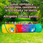 Túnel Plegable Interactivo Para Entrenamiento De Mascotas De Colores