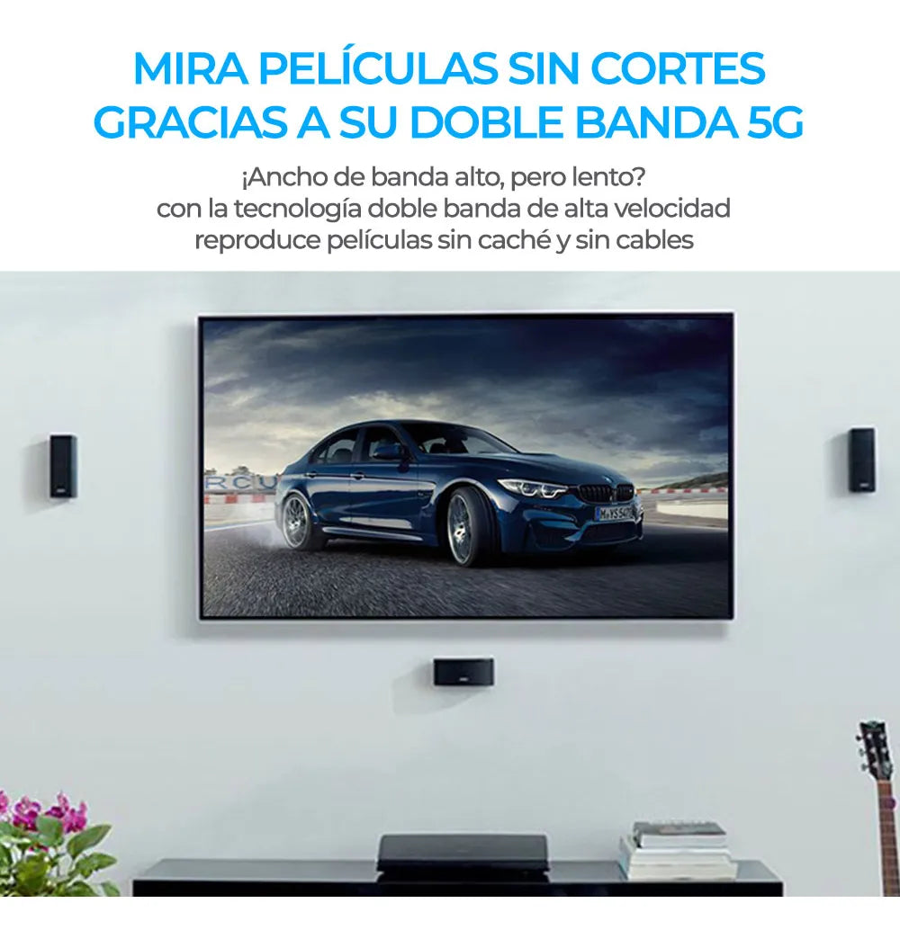 Mini adaptador USB WiFi y Bluetooth 2 en 1