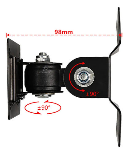 Soporte Pantalla Tv Pared Vesa 14 A 24 Pulgadas 180 Grados