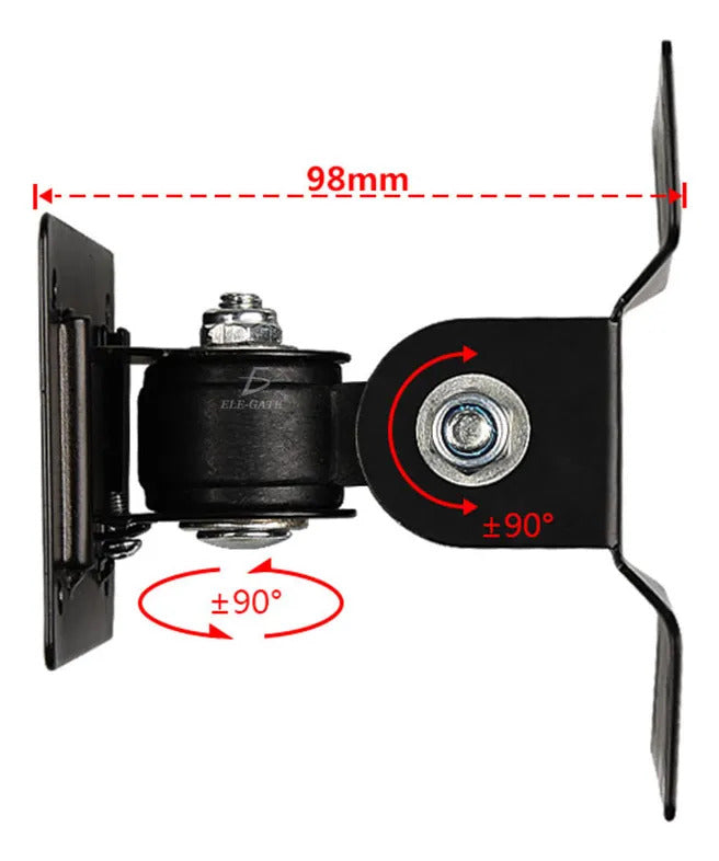 Soporte Pantalla Tv Pared Vesa 14 A 24 Pulgadas 180 Grados