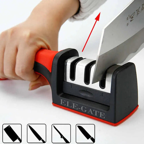 Afilador Profesional Para Cuchillos Con Piedra De Tungsteno