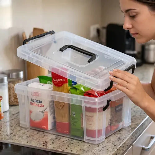 Caja Hermética 6l Con Doble Sellado Y Asa De Transporte |
