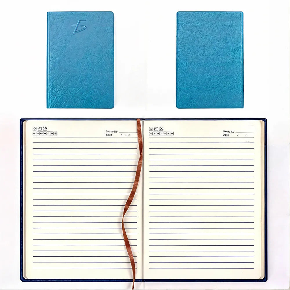 Cuaderno Con Forro De Piel Sintética Tamaño A5 120 Hojas