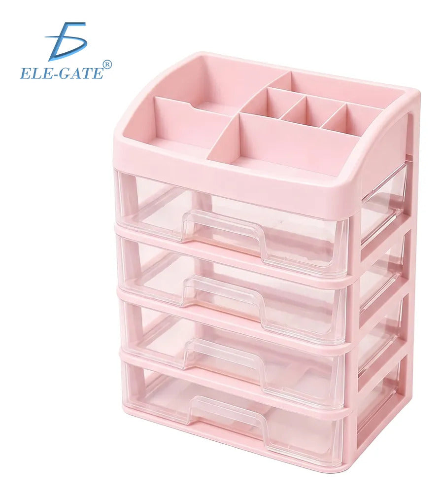 Organizador De Escritorio Con 4 Cajones Y Compartimentos