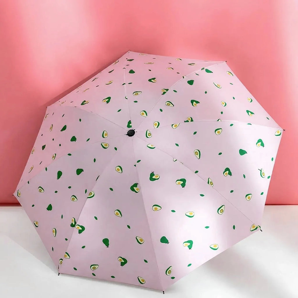 Paraguas Plegable De Aguacate - Divertido, Resistente Al