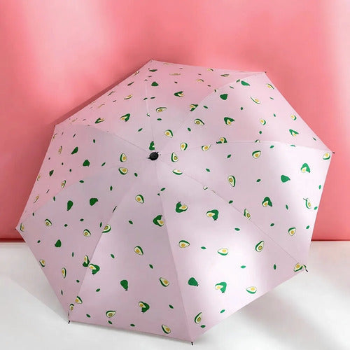 Paraguas Plegable De Aguacate - Divertido, Resistente Al