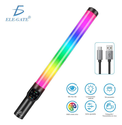 Barra De Luz Led Rgb De 12 W Para Foto Y Video