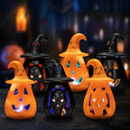 Decoraciones De Halloween Calabacitas Con Sombrero De Bruja
