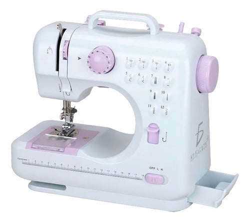 Máquina De Coser Multifuncional 12 Patrones