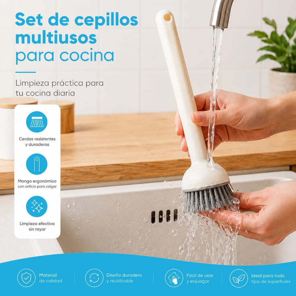 Cepillo De Cocina Ajustable 180 Con 6 Posiciones Para Ollas