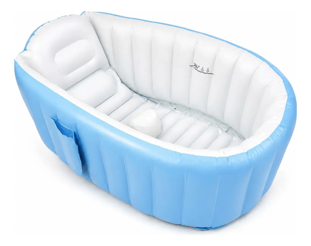 Bañera Inflable Para Bebé Con Bomba Integrada Soporte