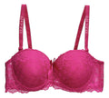 Brasier con encaje de copa completa fucsia M