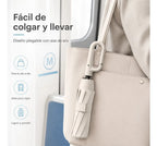 Paraguas Automático Plegable 23 Pulgadas Con Apertura Y Blanco