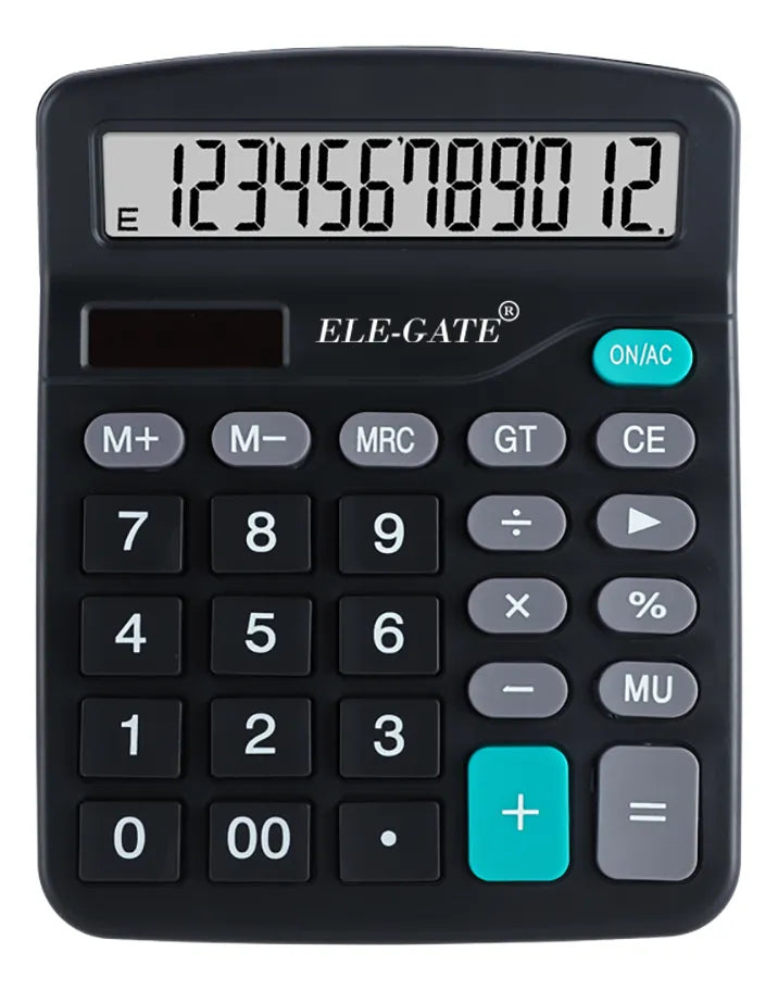 Calculadora De Escritorio Solar De 12 Digitos