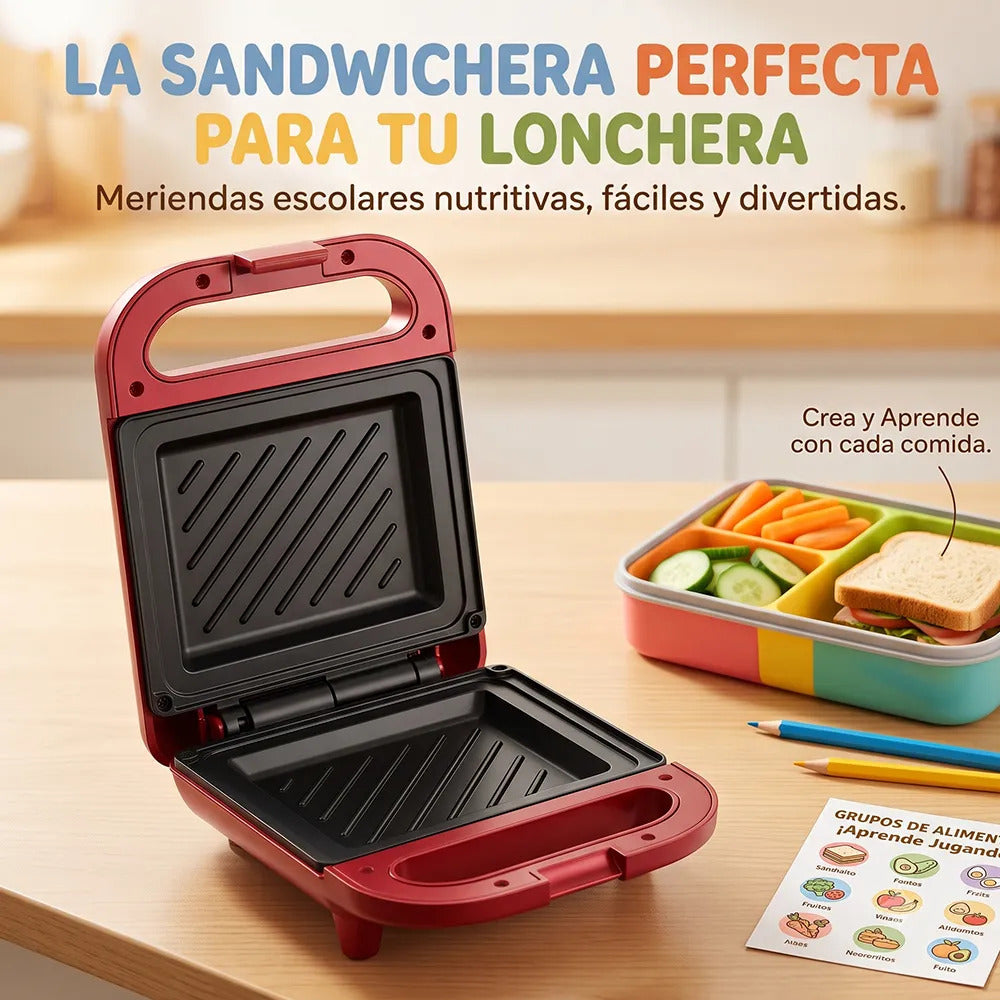Sandwichera Eléctrica Tipo Prensa