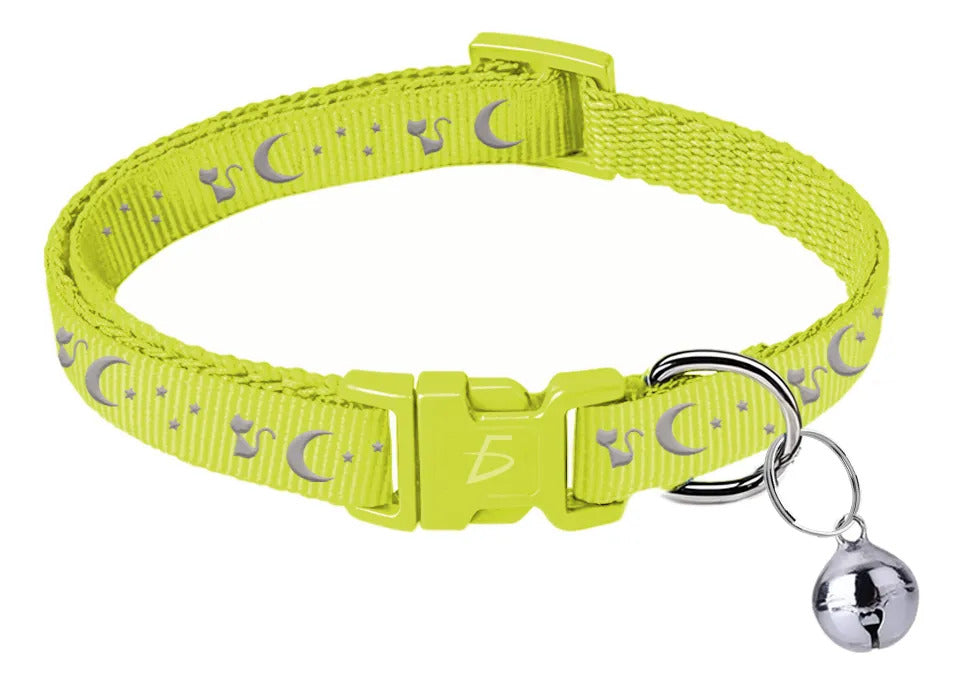 Collar Ajustable Con Cascabel Para Gatos Y Perros Pequeños