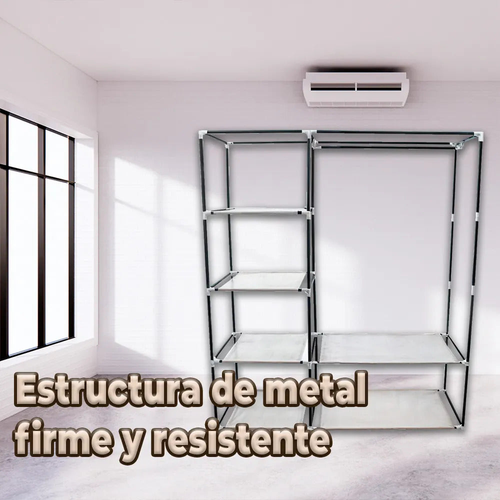 Closet Organizador De Tela Con Estructura De Metal