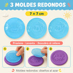 Kit De Plastilina Infantil Con Moldes De Frutas Y Verduras