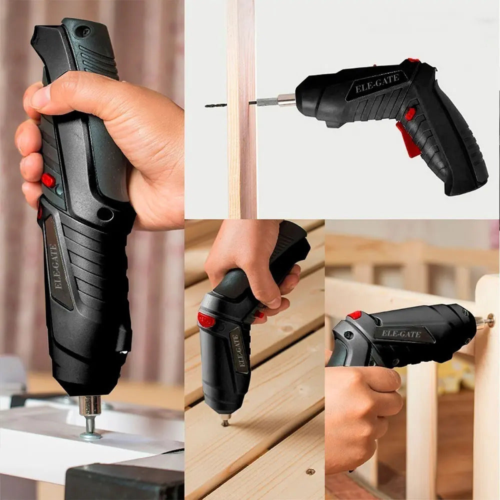 Destornillador Eléctrico Inalámbrico 3.6v 47pcs En 1 Color Negro