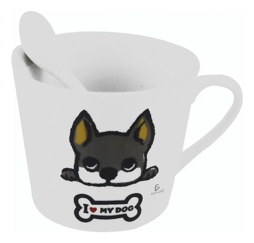 Taza De Cerámica Con Dibujos De Perro Diseños De Moda