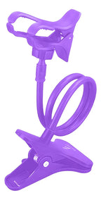 Soporte universal flexible celular para iPhone mesa cama violeta