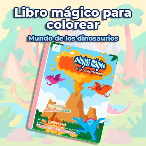 Libro Magico Infantil Para Colorear Dinosaurios