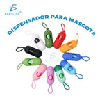 Dispensador De Bolsas Sanitarias Desechables Para Mascotas Blanco