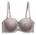 Brasier Con Encaje De Flores Copa Completa Beige M