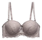 Brasier Con Encaje De Flores Copa Completa Beige M