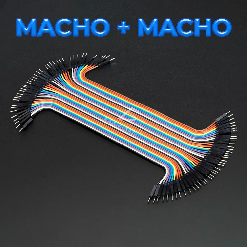 Cables Dupont Jumpers Macho A Macho Para Protoboard 20cm 40