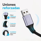 Cable Usb A Micro-usb 1 Metro Carga Rápida Datos Y Alta