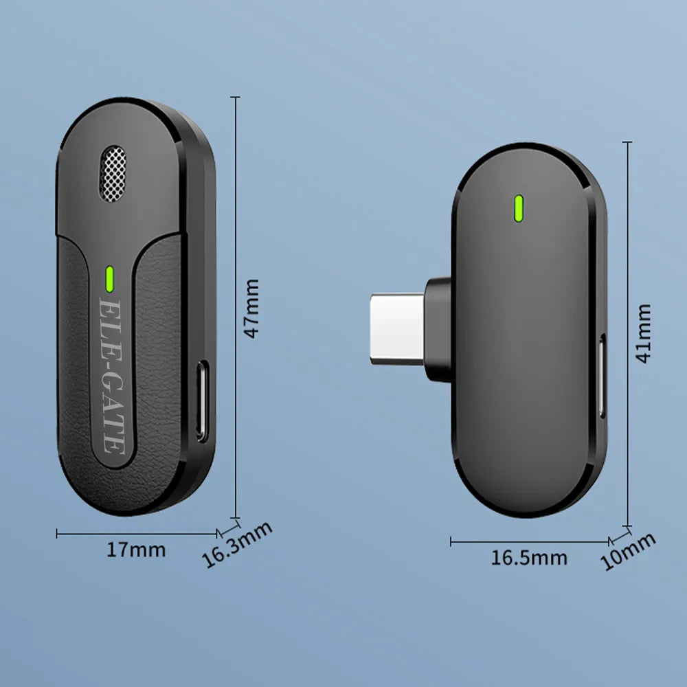 Micrófono lavalier inalámbrico tipo C - grabación de audio