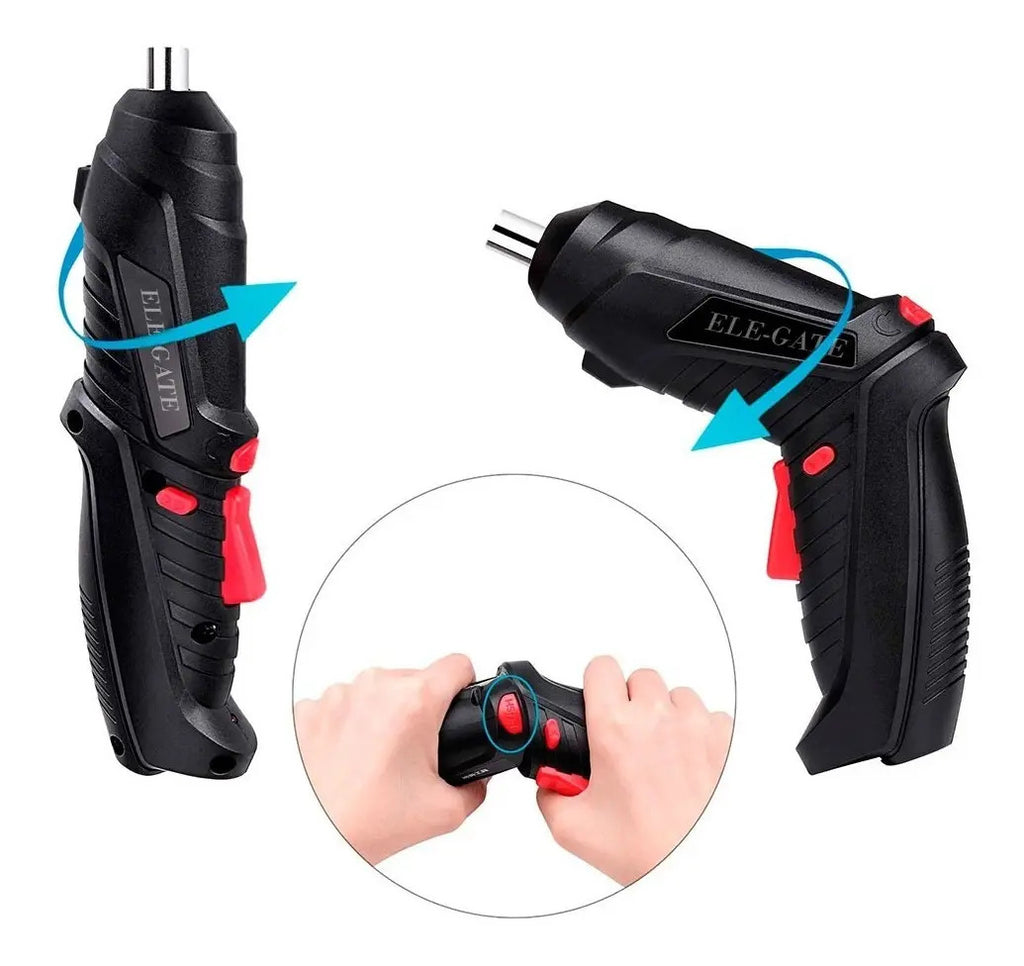 Destornillador Eléctrico Inalámbrico 3.6v 47pcs En 1 Color Negro