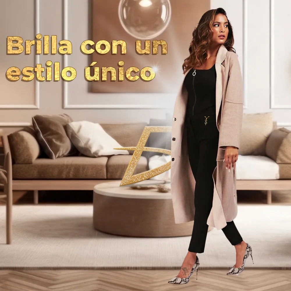 Pantalones De Cintura Alta Para Mujer Con Control De Negro M