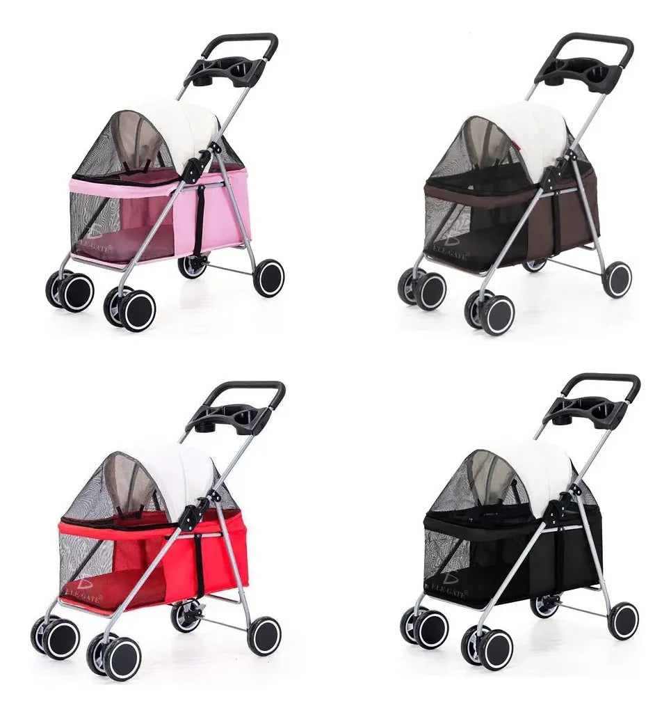 Cochecito Para Mascotas Perros Y Gatos Carro De Viaje