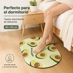 Tapete Absorbente 40 X 60 Cm Diseño Aguacate Secado Rápido
