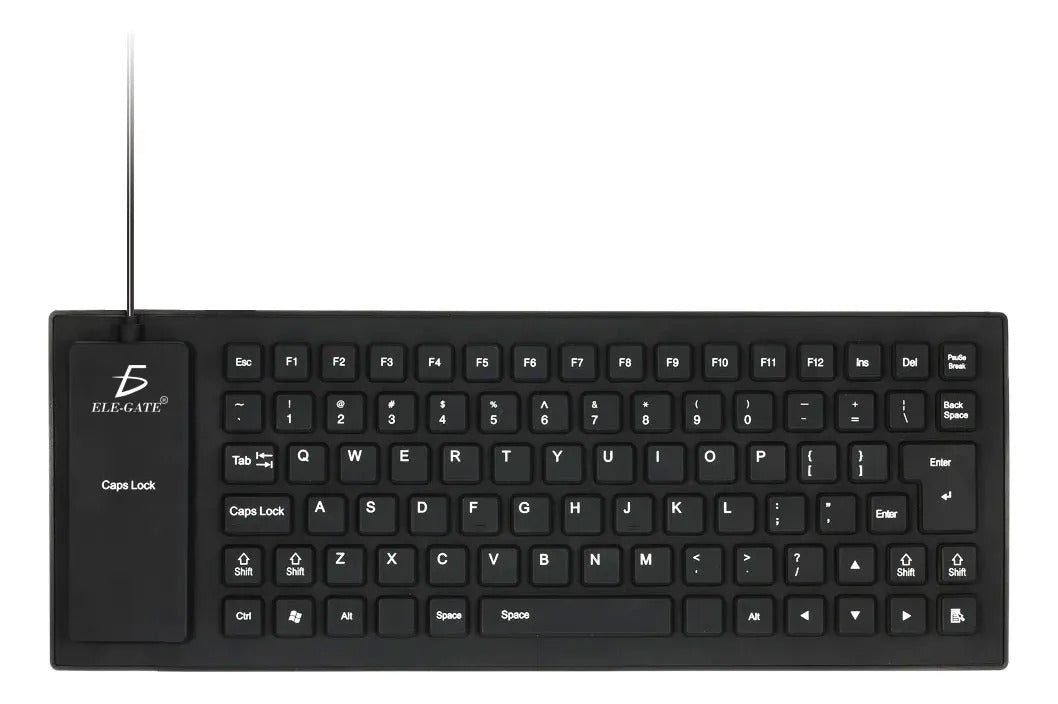 Elegate Mini Teclado Plegable Flexible Con Cable Usb Para