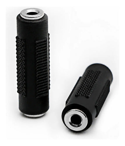 Adaptador De Audio 3.5 Mm Hembra A Hembra 2 Piezas