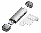 Lector de tarjetas 6 en 1 USB 3.0 adaptador SD microsd TF