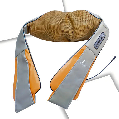 Masajeador Cuello Espalda Hombro Relajante Golpeteo Cervical Beige