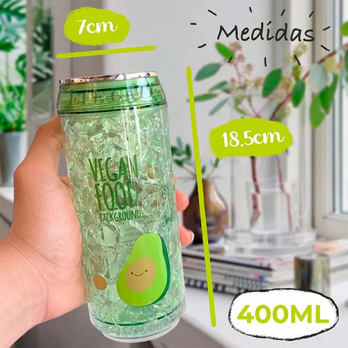 Vaso Térmico Con Diseño Divertido De Aguacate - Capacidad