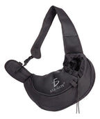 Bolso De Hombro Para Mascotas Con Malla Y Cinta De Negro