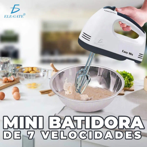 Batidora De Mano Batidora De Inmersion Para Amasar Batir Y