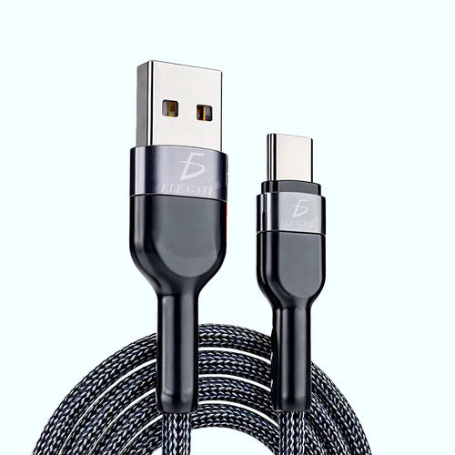 Cable De Carga De Cuerda Usb A Tipo C Con Cabeza