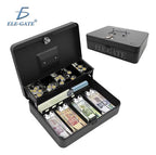 Caja Metálica Para Efectivo Y Monedas Con Cerradura Con.125