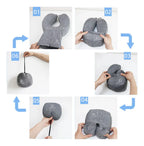 Almohada De Viaje Ergonómica Para Cuello Espuma De Memoria