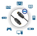 Cable De Fibra Optica 10 M Audio Alta Calidad Toslink